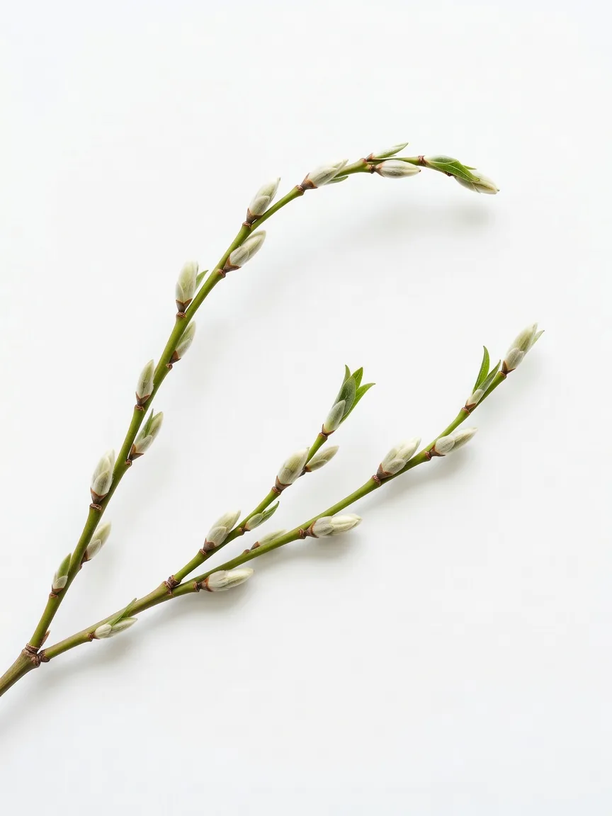 春の柳の芽吹き